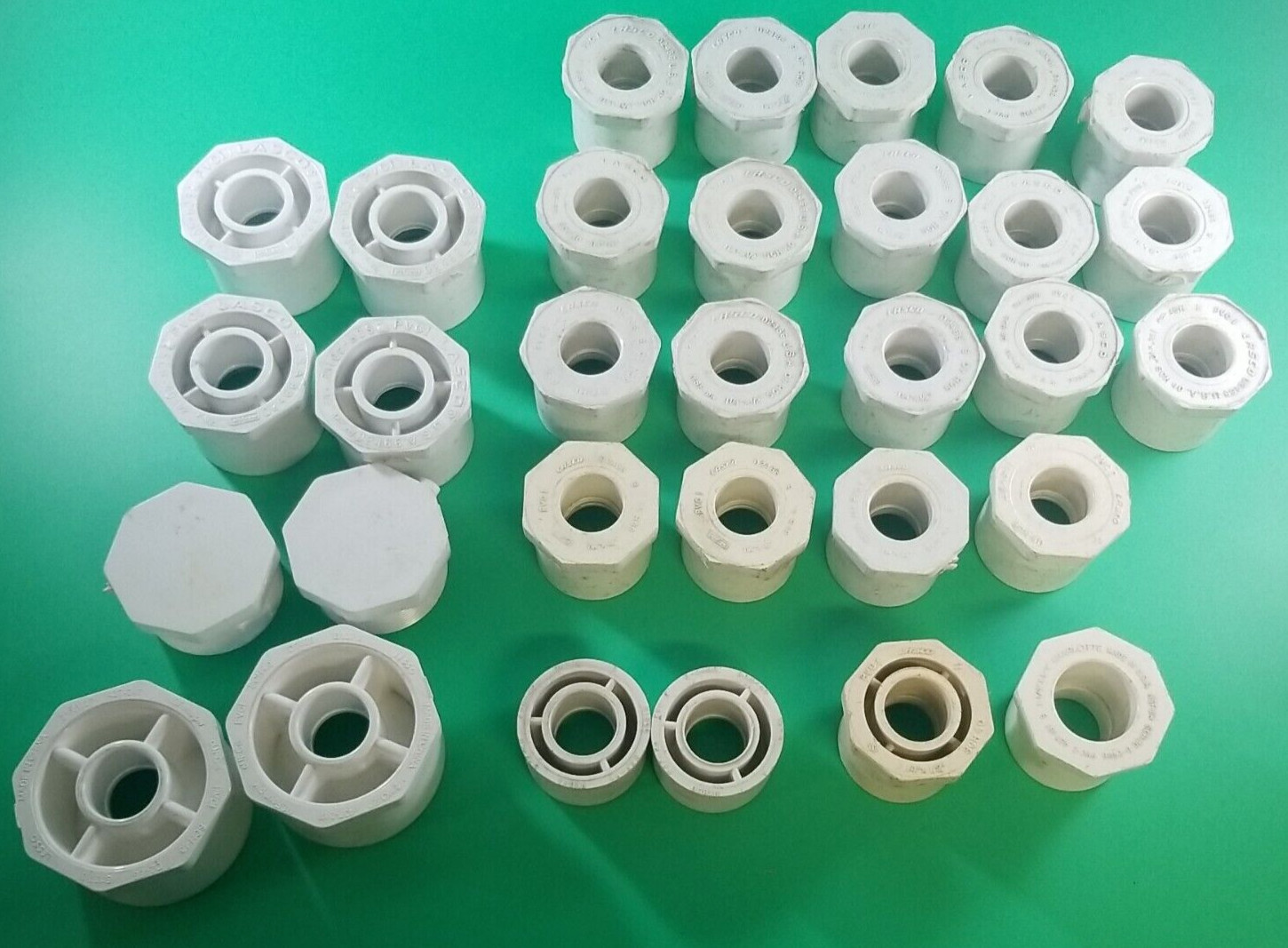 PVC Pipe Adapter Mixed Lot of 31 Items Lasco Brand
