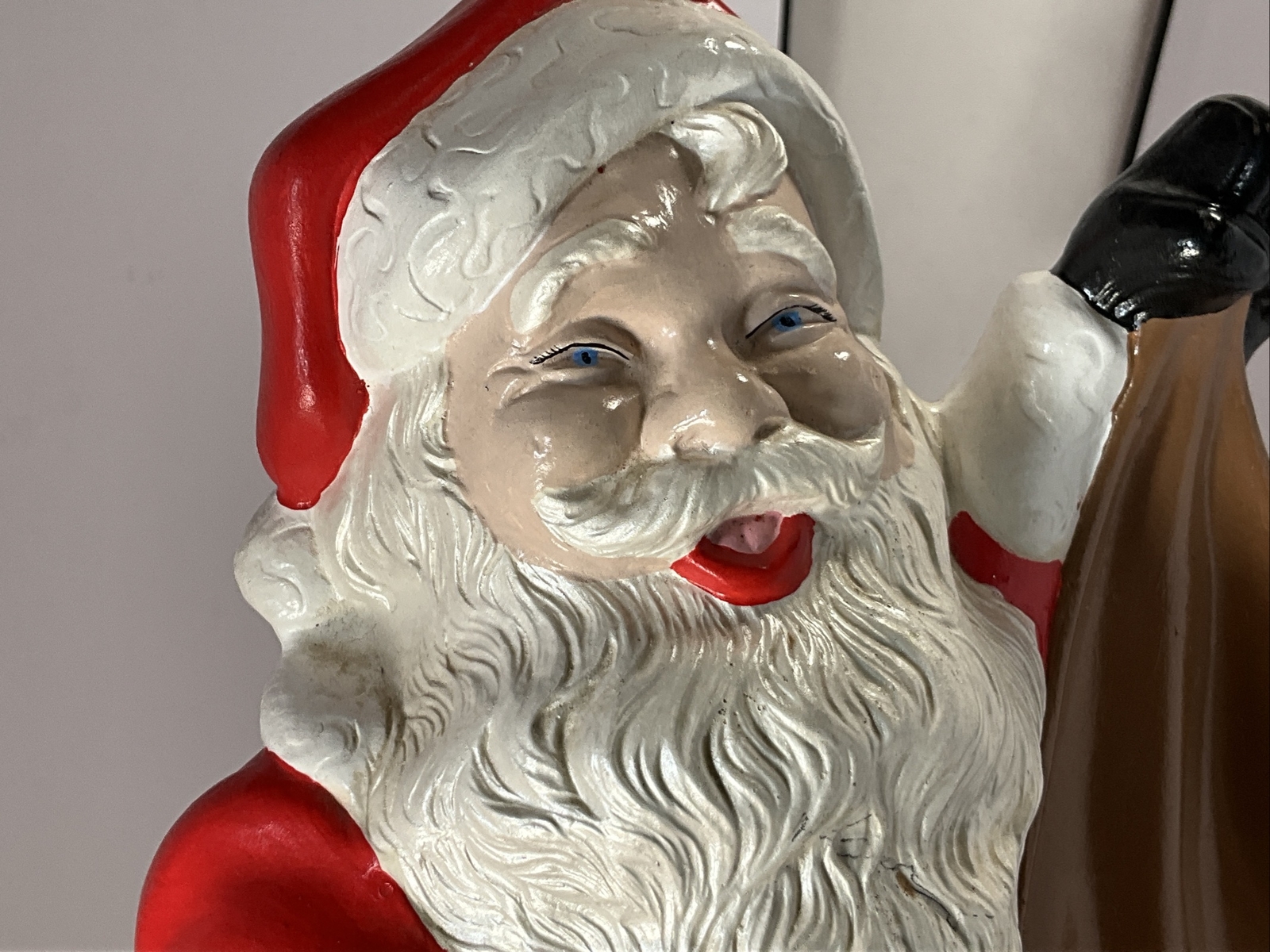 Vintage 1970 Byron Ceramic Santa Planter