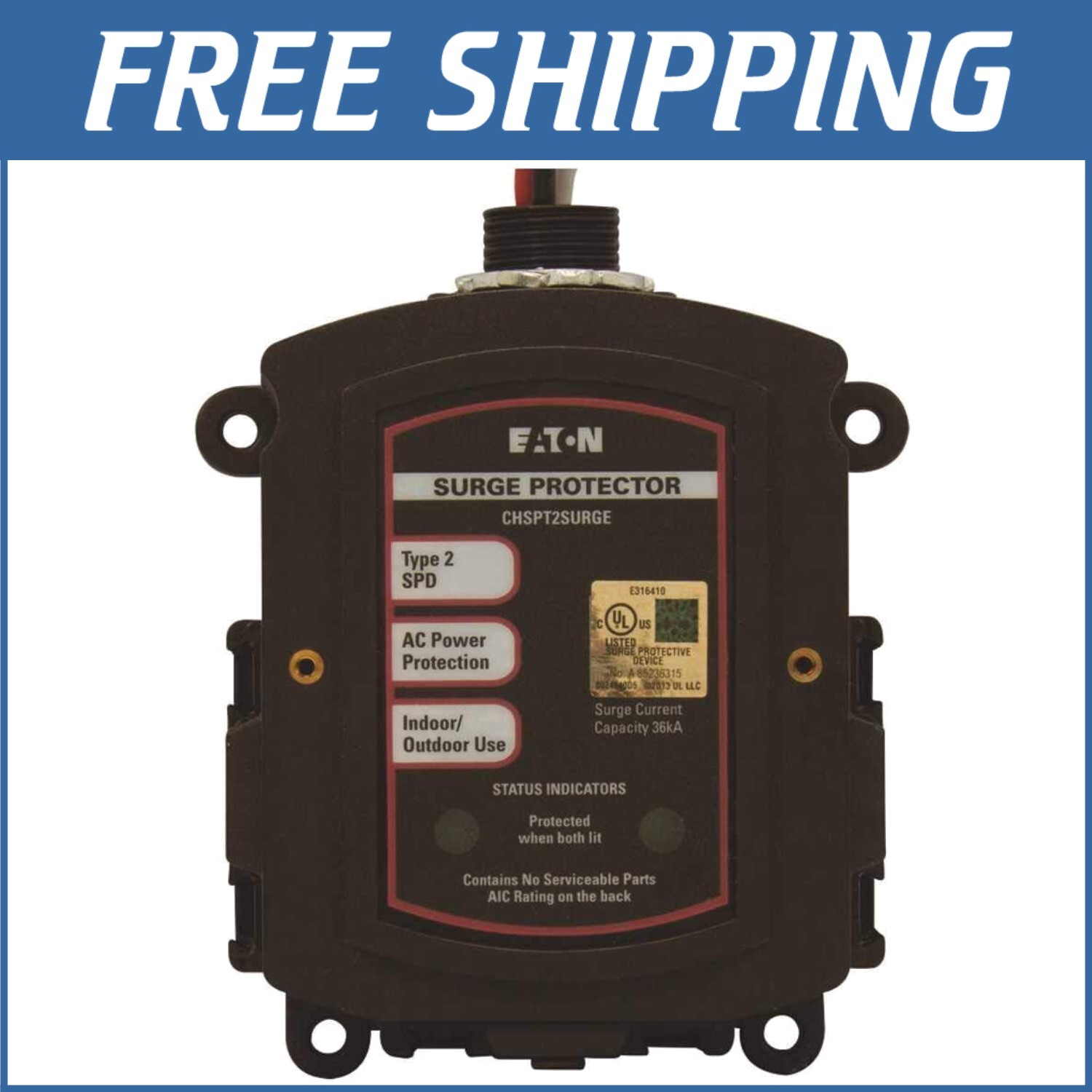 Surge Protector for Home with 36 kA Capacity - Universal Compatibility/`