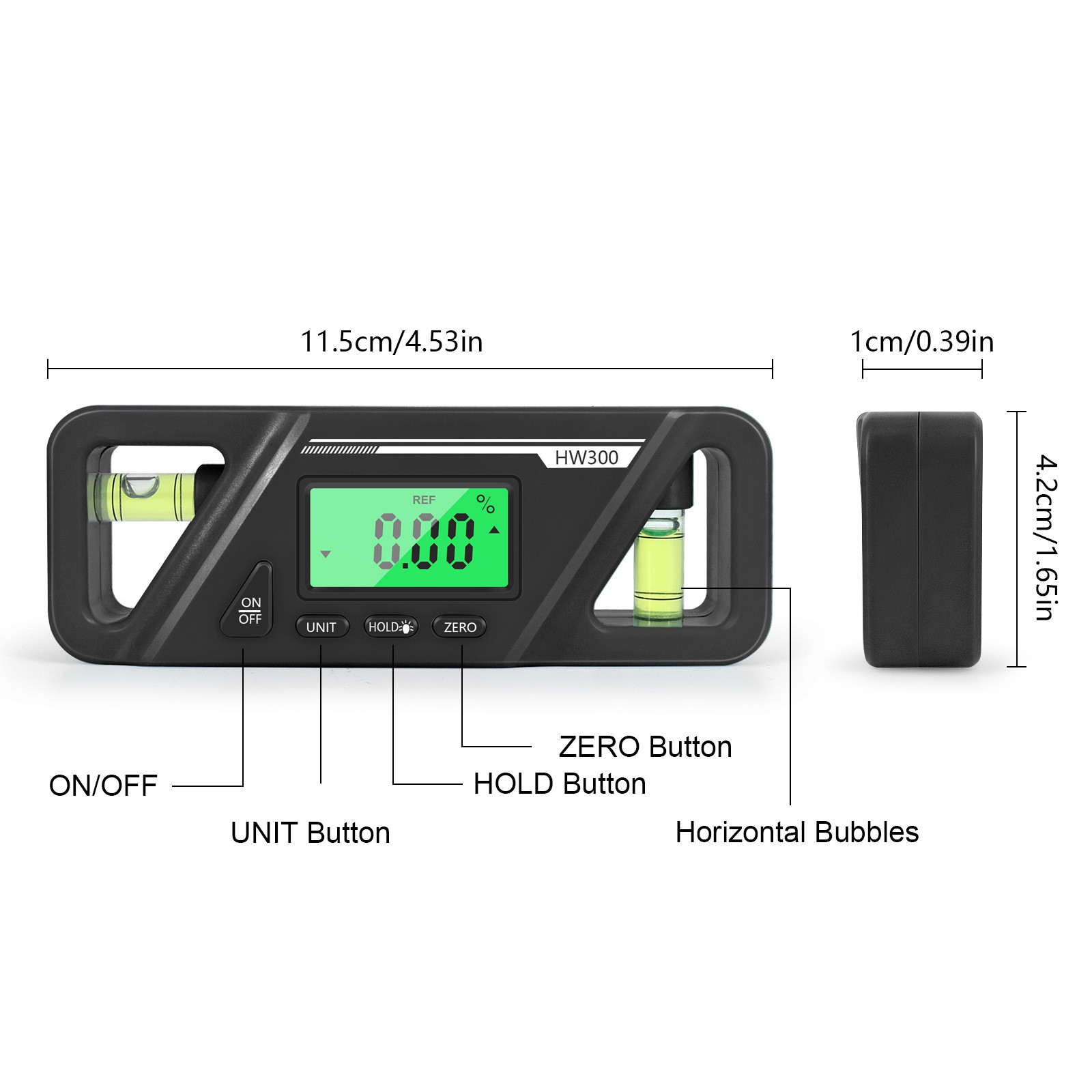 Portable Magnetic Digital Level Tool Inclinometer Protractor Measuring Tool