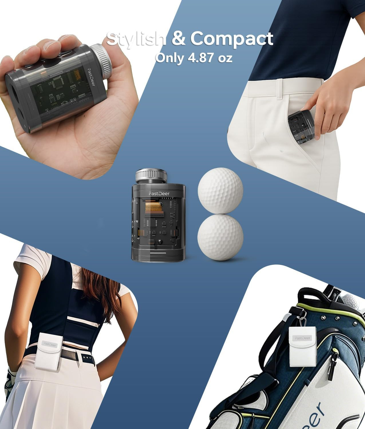 Golf Range Finder C2,0.02S Super Fast High Precision Range Finder Golf,Flag Lock