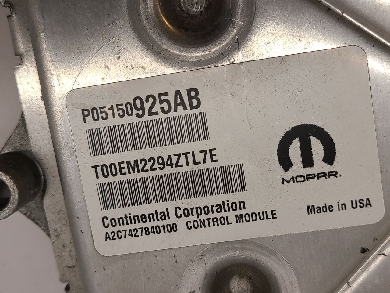 2015 15 CHRYSLER 200 Engine ECM Electronic Control Module 3.6L 5150925AB