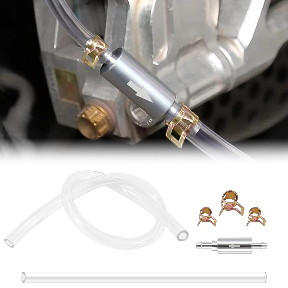 1 Kit Brake Bleeder Hose One Way Check Valve Tube Bleeding Tool for Hydraulic