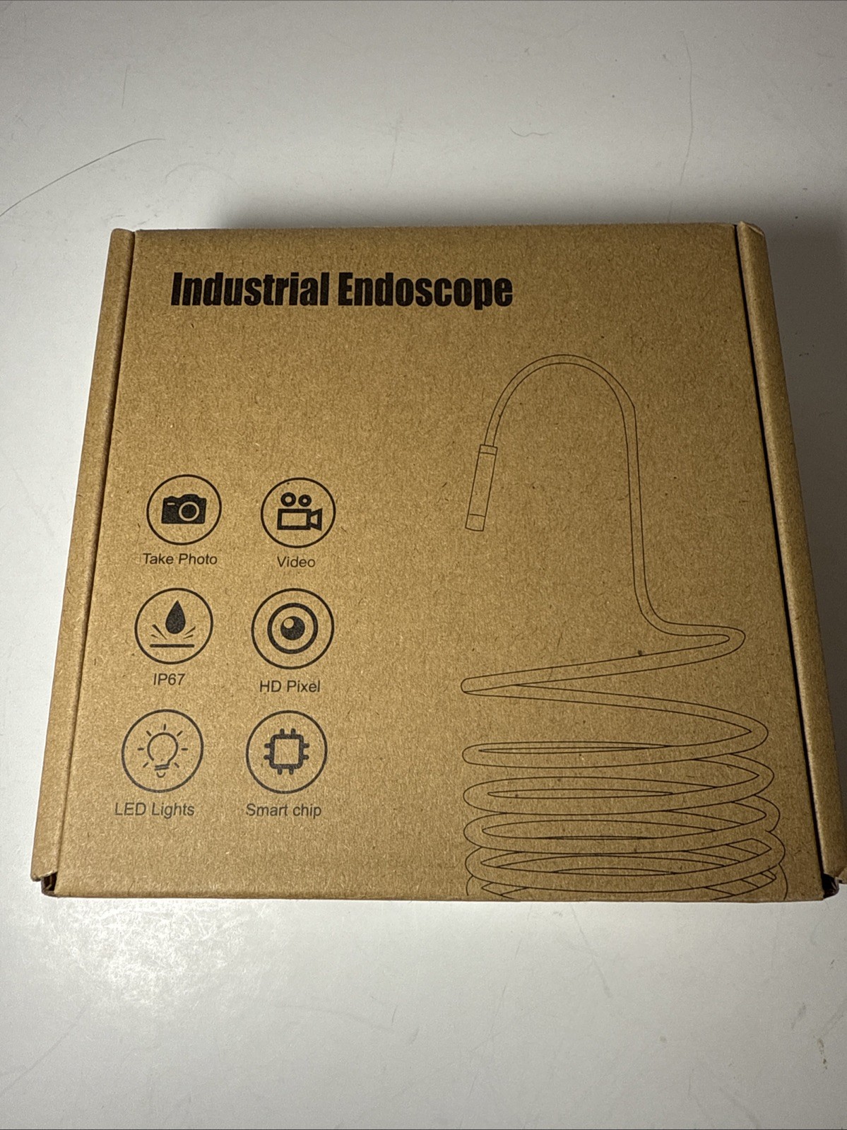 16ft USB-C Direct Plug To Borescope Endoscope Inspection Camera With Hooks and M