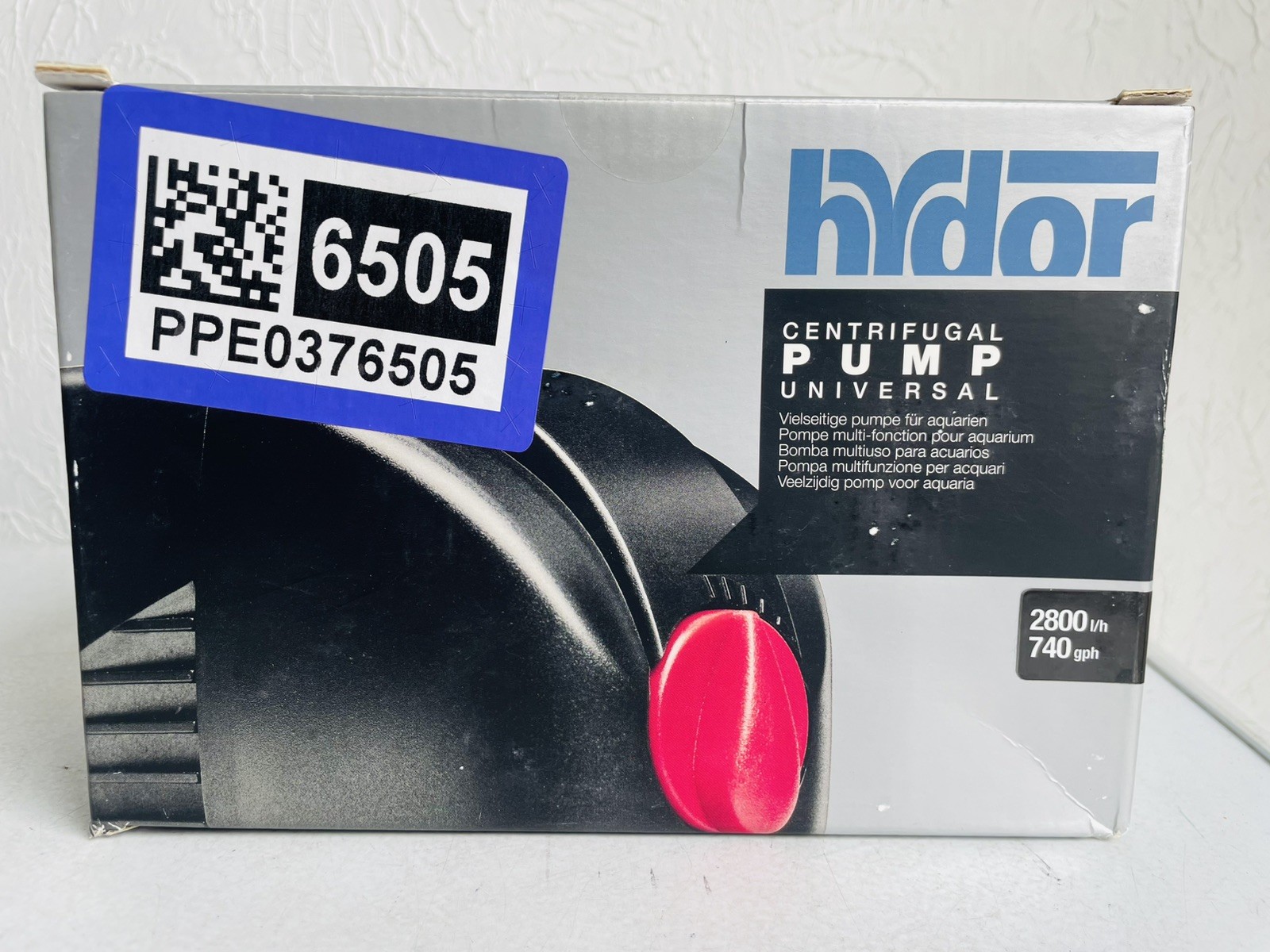 Hydor Centrifugal Submersible Aquarium Water Pump Seltz 740 GPH  (damaged box)