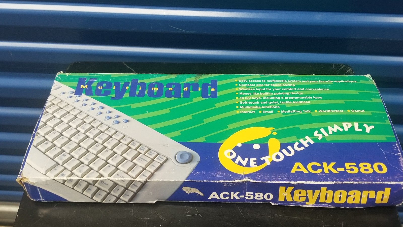 One Touch Simply ACK-580 Wireless Keyboard, NEW IN BOX