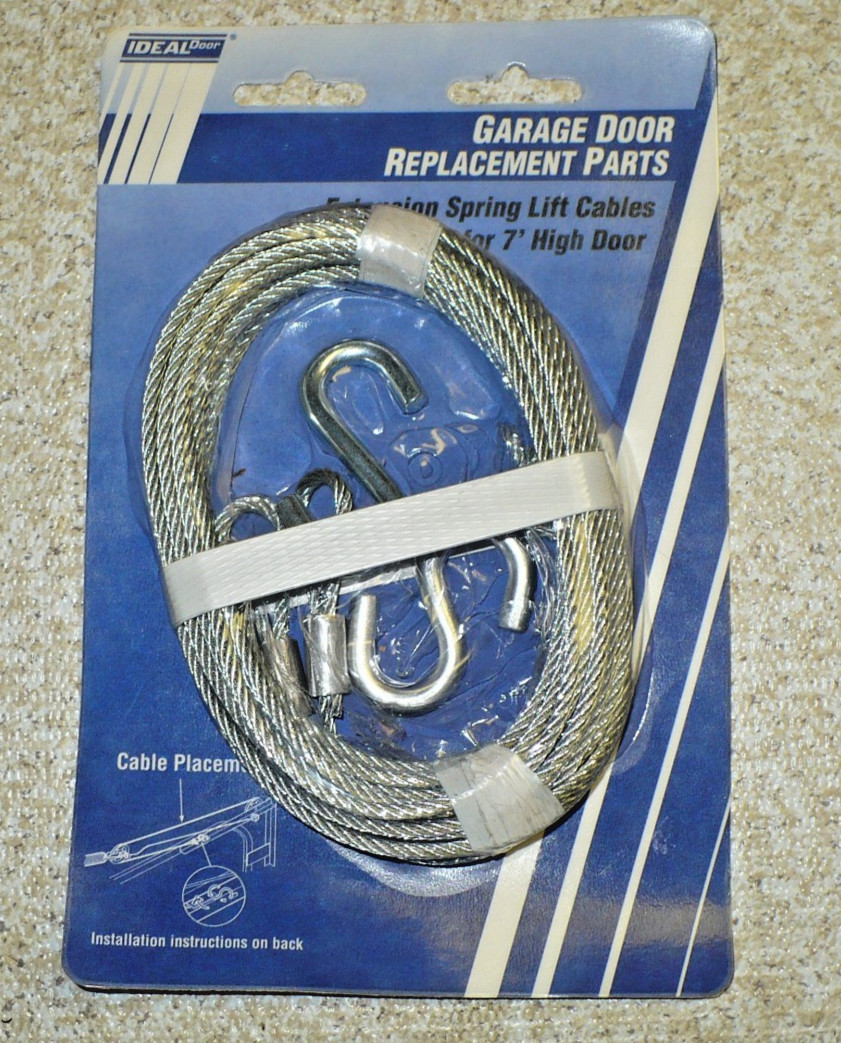 Ideal Door Replacement Garage Door Extension Spring Lift Cable for 7ft Door