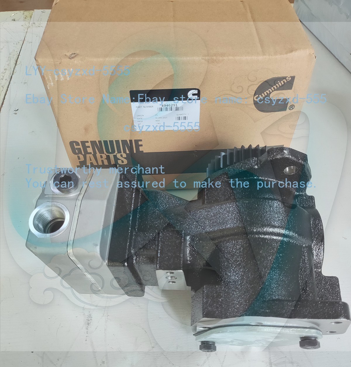 Air Brake Compressor With Gear for Cummins Truck / 9111545100 / 4946291 /5286964