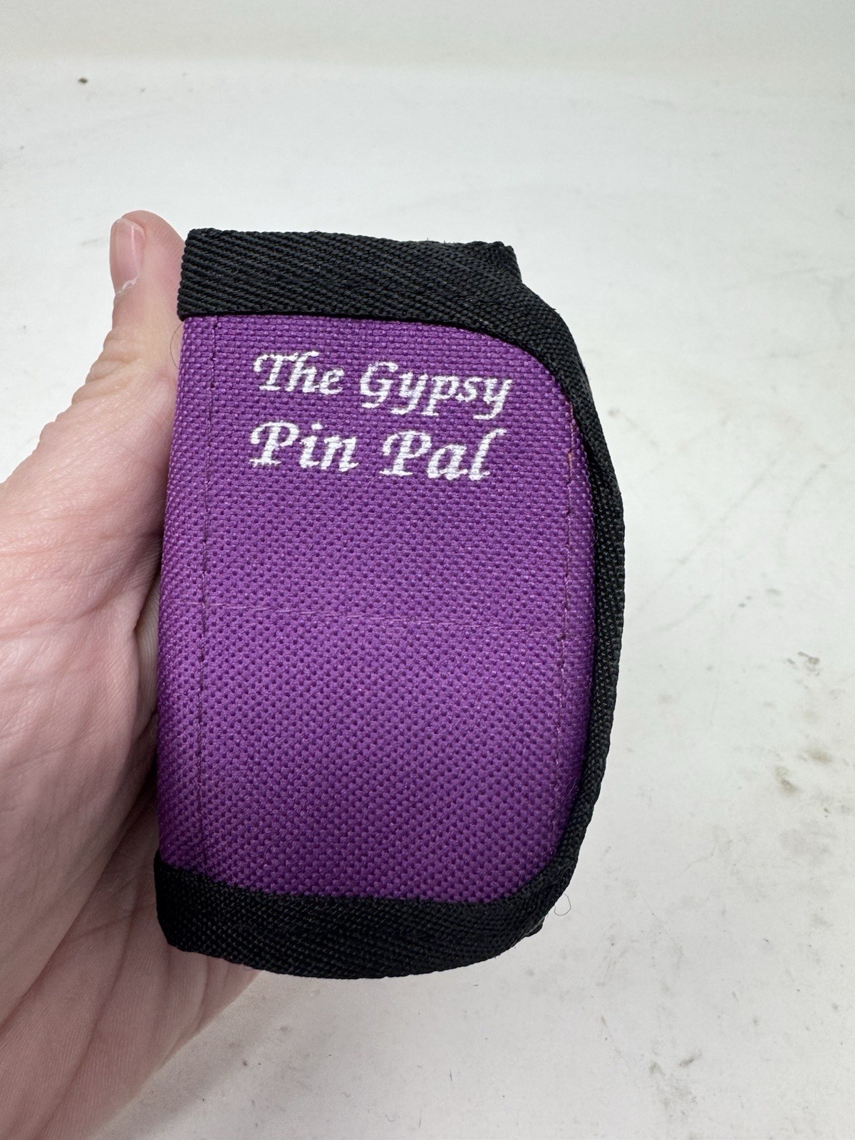 The Gypsy Quilter Purple Pin Pal Velcroed Collapsible Pin Holder