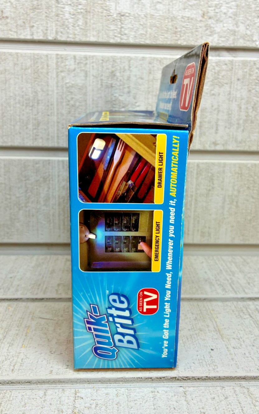 QUIK-BRITE Leds ~ Quick & Easy Just Peel & Stick ~ 10 LED Lights ~ OPEN BOX