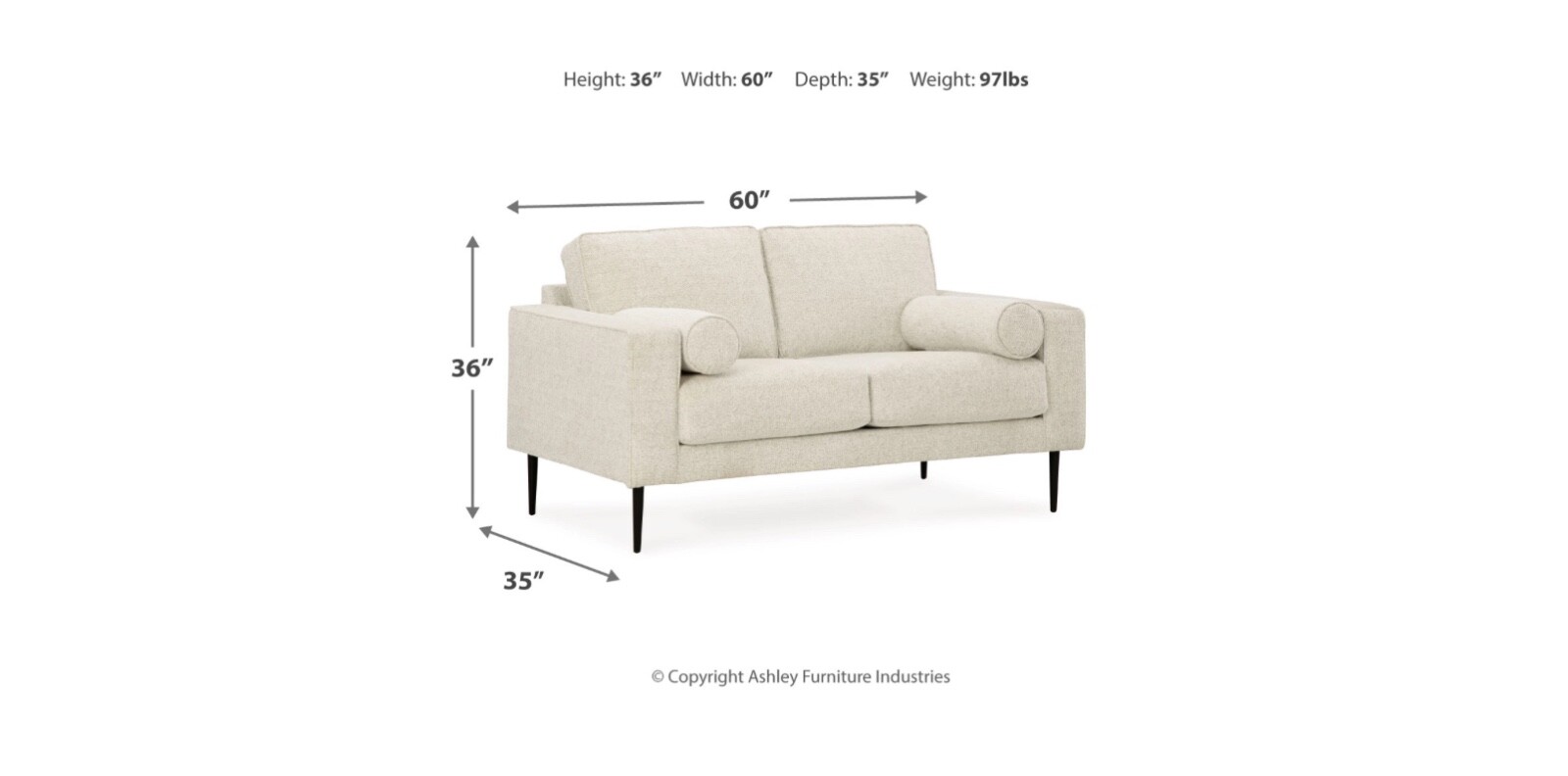 Two Calderon Love Seats