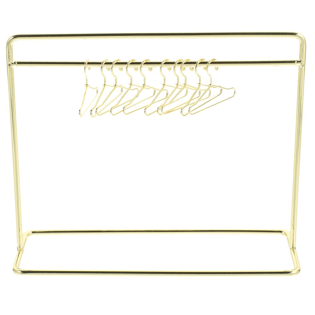 18 Inch Doll Garment Rack Mini Dollhouse Clothes Toy Miniature Hanger