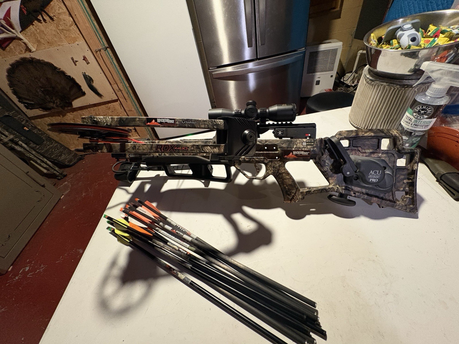 Wicked Ridge RDX 400 Crossbow 400 fps Camouflage w/ ACUdraw Pro & Bolts
