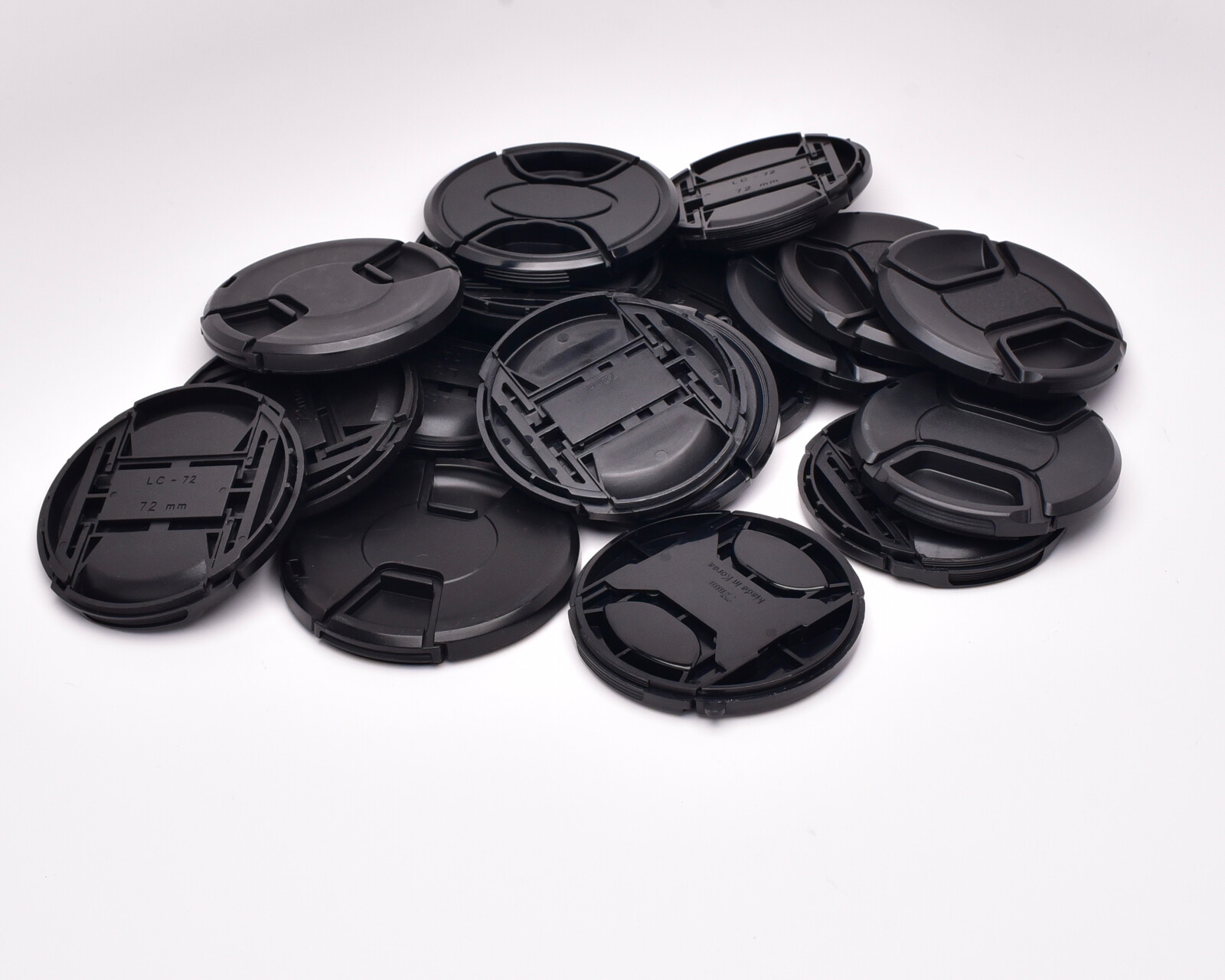 Unbranded 72mm Front Lens Pinch Cap Lot Qty-18  (#T1269)