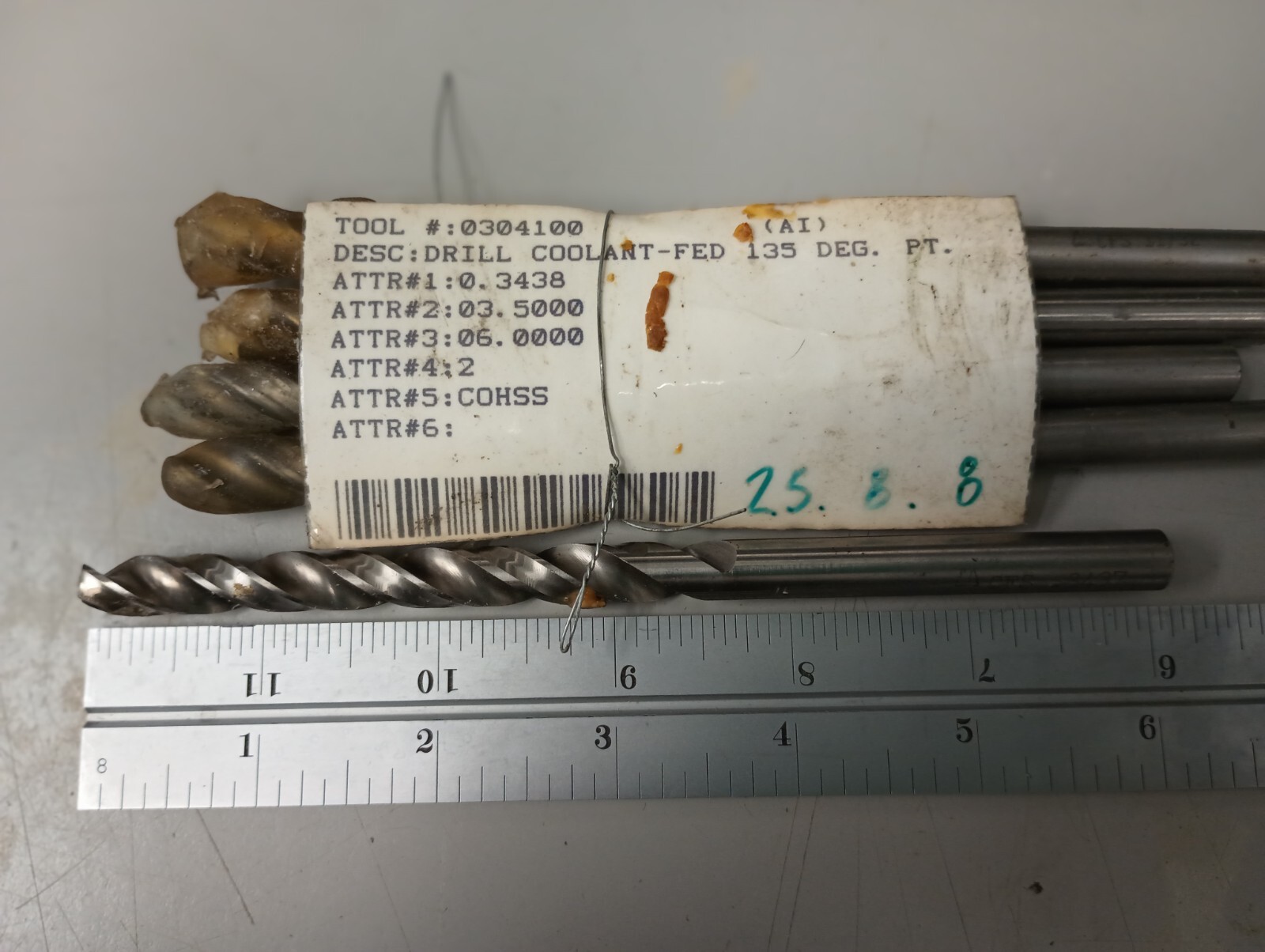 CFS HSS Coolant Fed Drills.3437 Dia. Set of (5)
