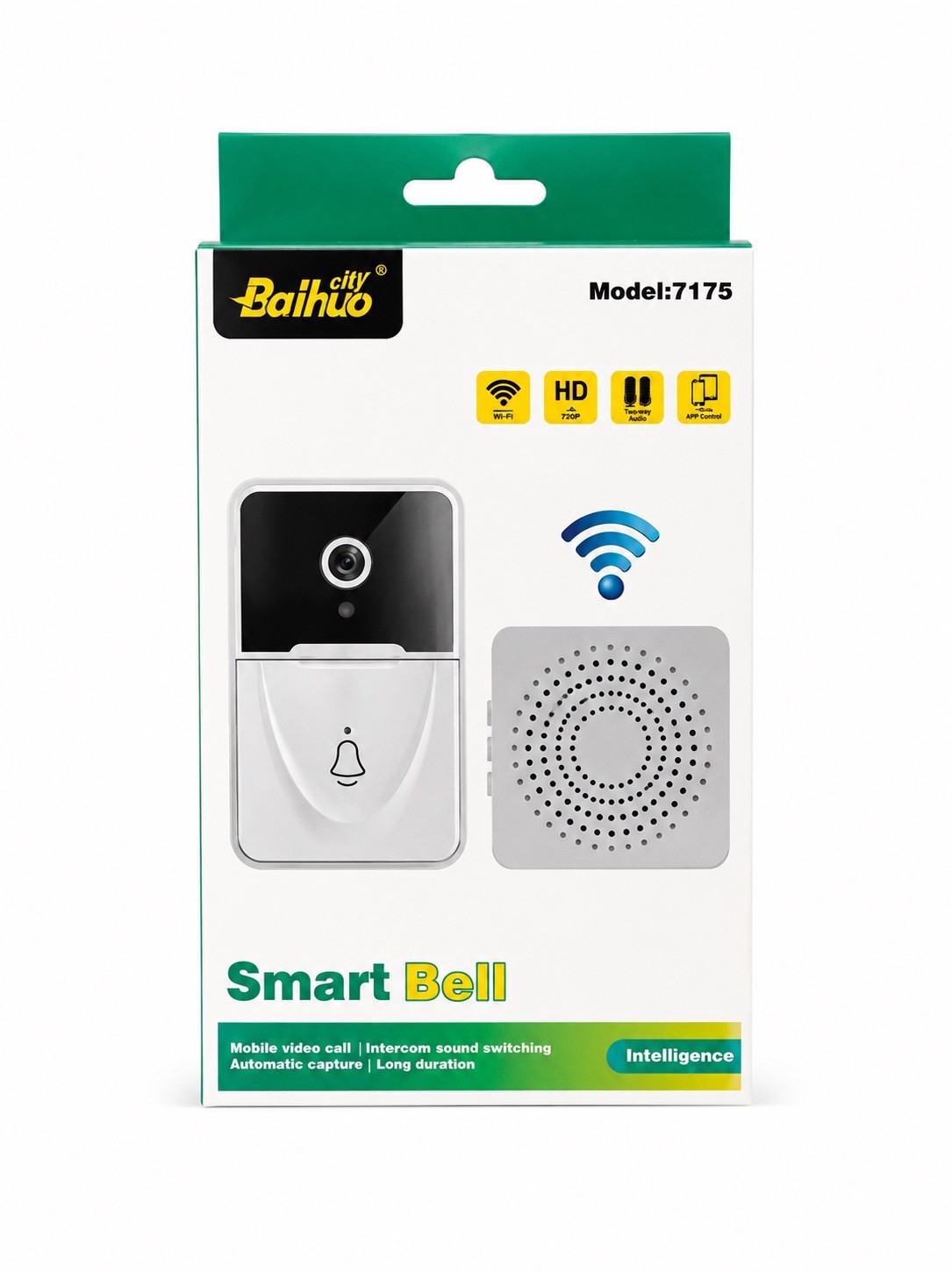 Wireless Security Smart WiFi Doorbell Intercom Video Camera Door Ring Bell Chime