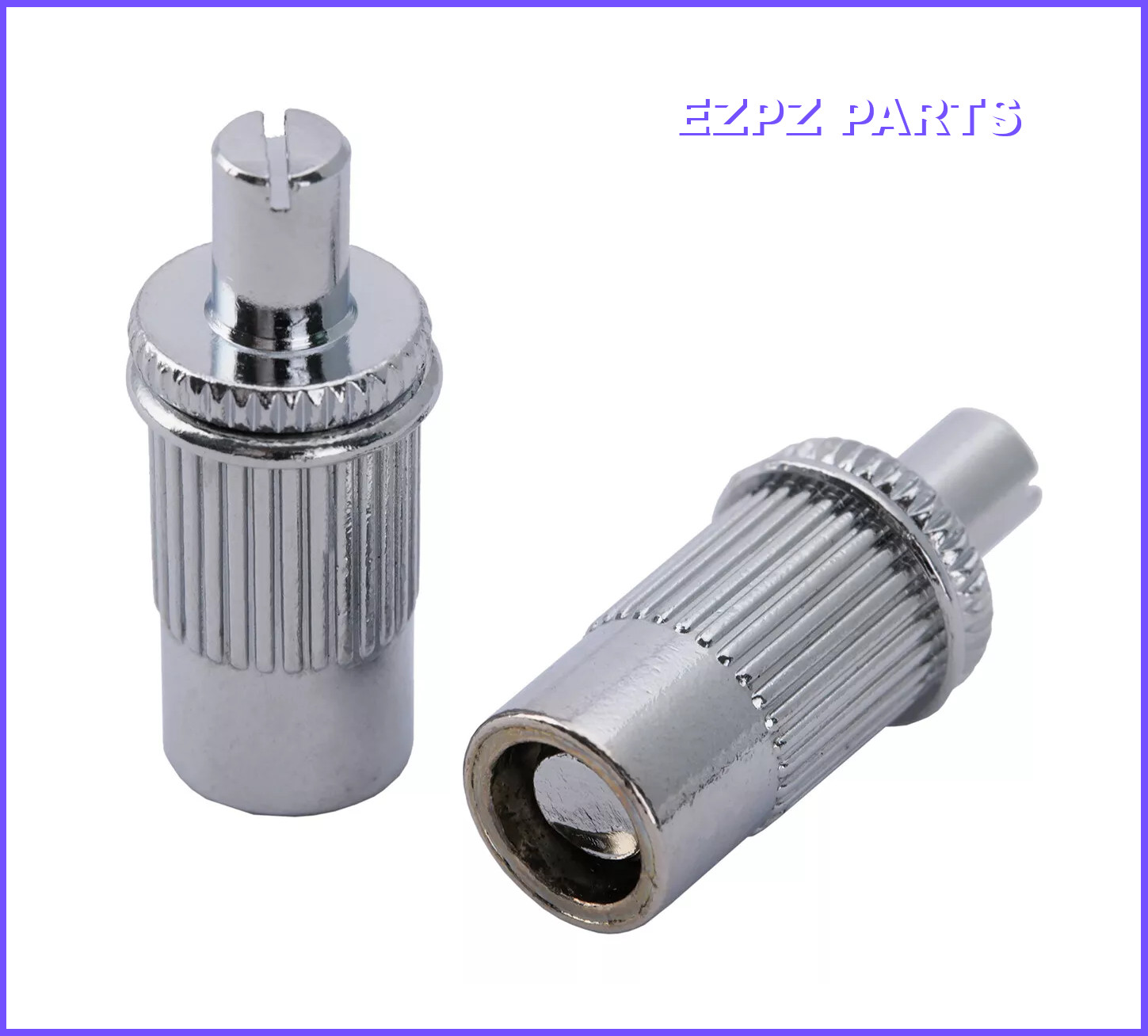 Chrome Tune-o-matic Bridge Studs For Les Paul & Others, 2 Pcs. EZPZ PARTS