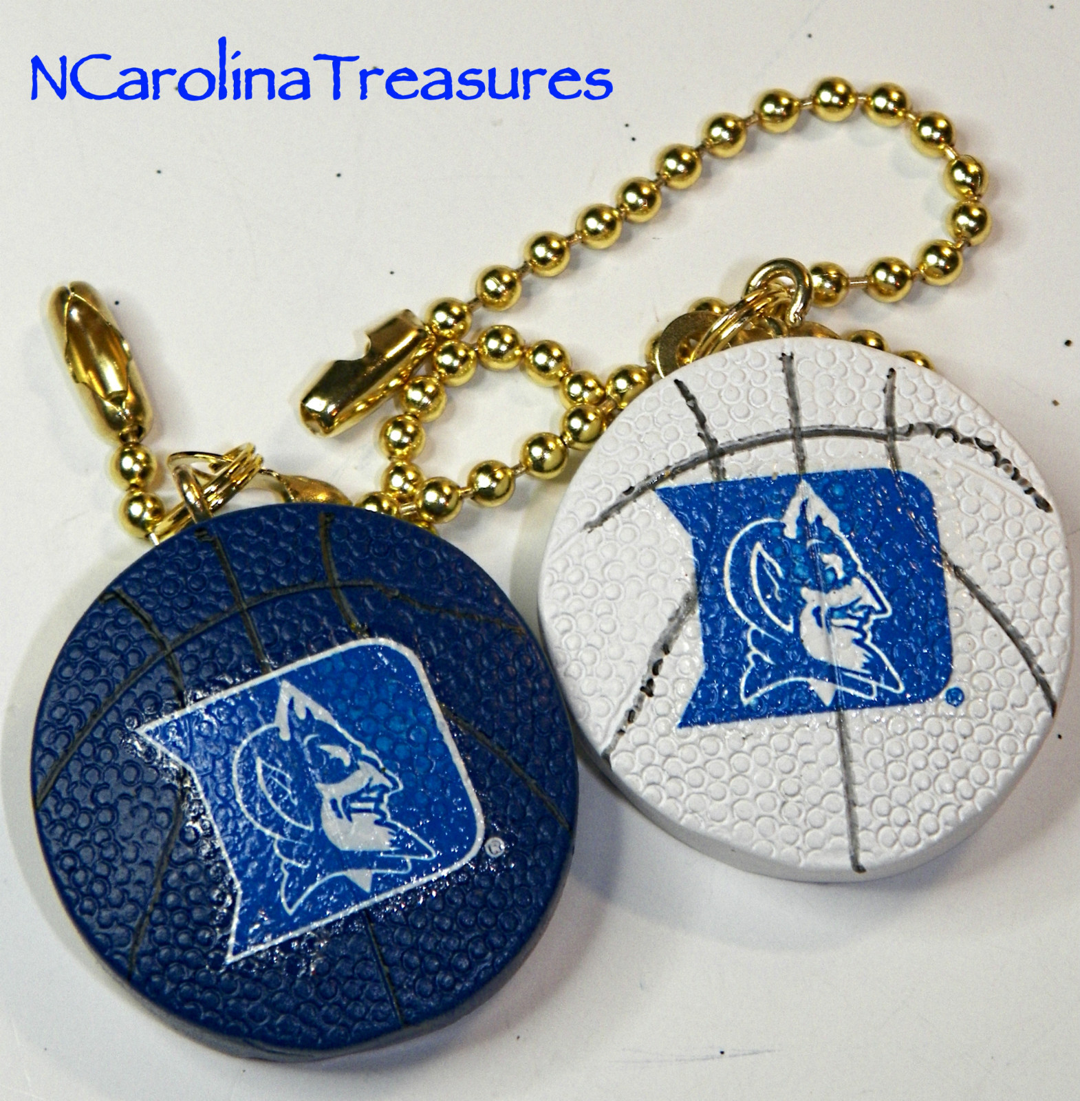 DUKE UNIVERSITY CEILING FAN LIGHT SWITCH PULL BLUE DEVILS "D" LOGO BASKETBALL