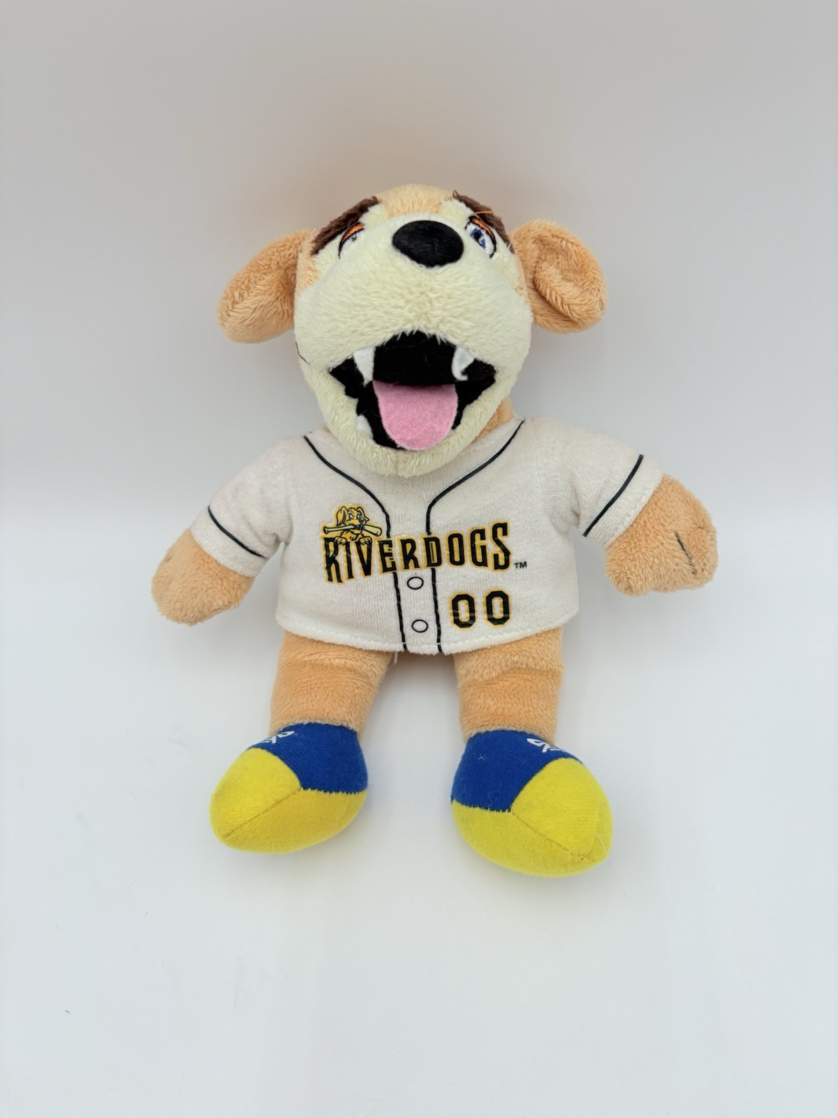 Chalreston River Dogs Plush Baseball Mascot Puppy Dog Minor Leagues Promo Toy