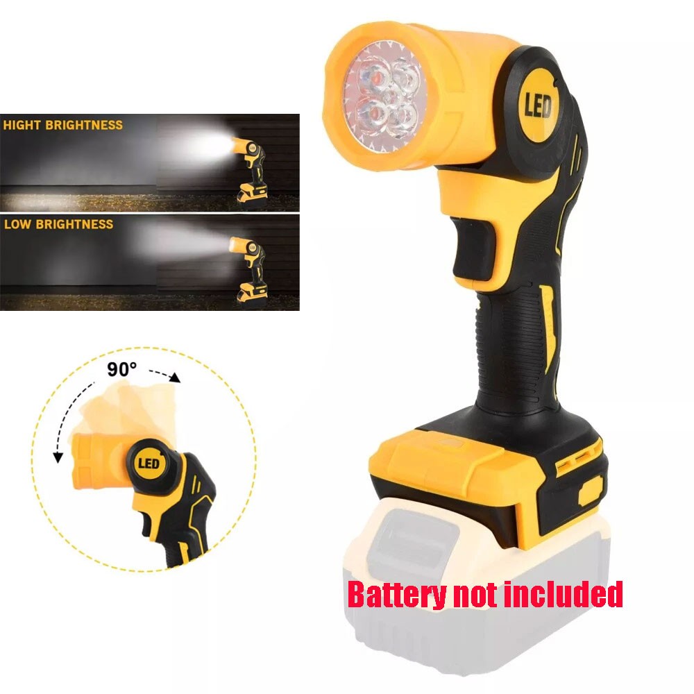 For DeWALT LED 20V 20Volt MAX Cordless LED Pivoting Work Light Flashlight TOOLS