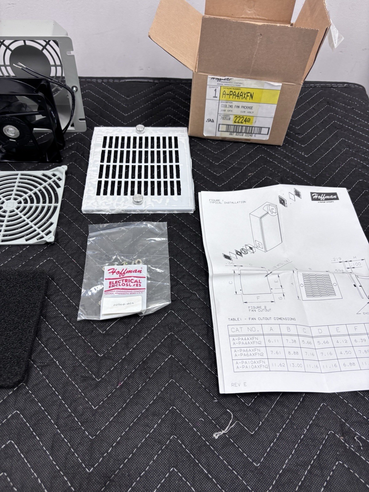 HOFFMAN A-PA4AXFN Cooling Fan Package - NEW IN BOX
