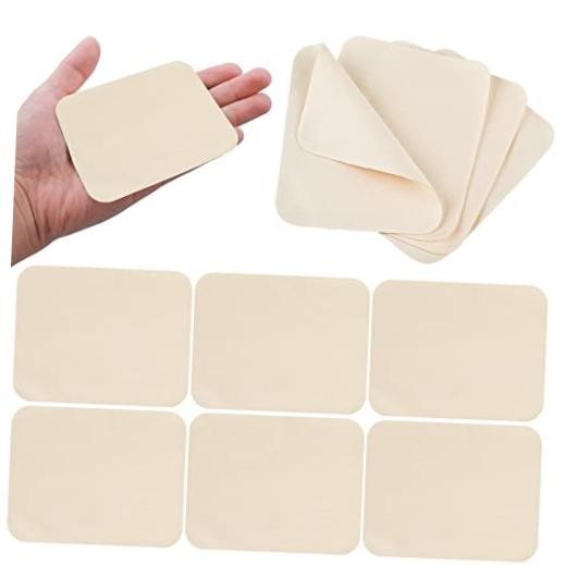 20 Pieces Chamois Pottery Tools - Soft Pre-Cut Cloth Clay Trimming Mud