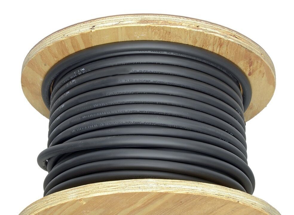 1/0 AWG Welding Cable (260 Amp Rated) 600V (Length 25 feet to 1000 feet)