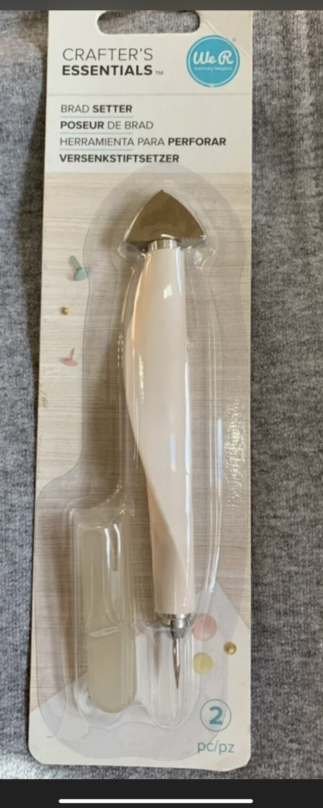 New We R Memory Keepers Crafters Essentials Brad Setter Tool Scrapbook Crafts