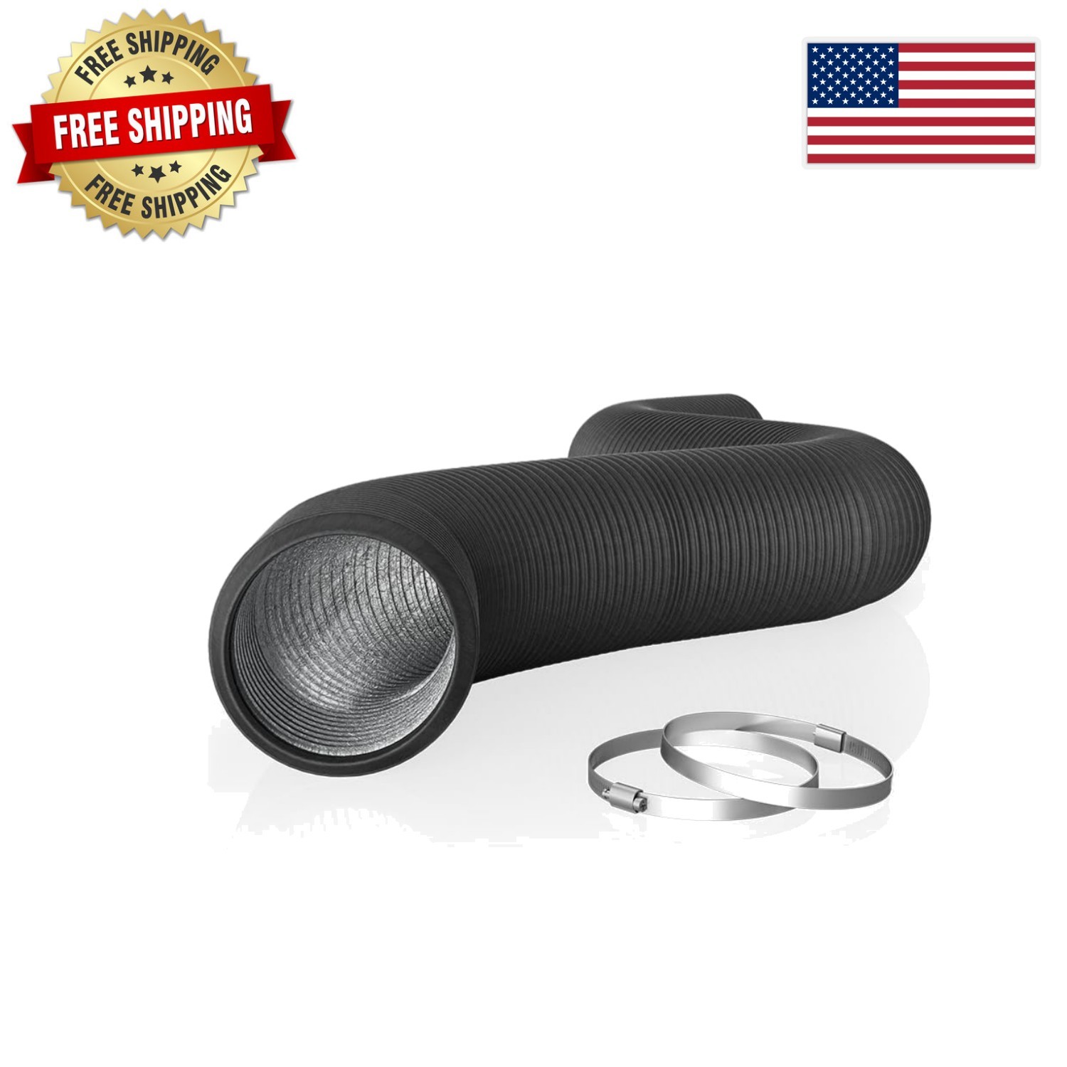 Four-Layer 4-Inch Aluminum Ducting - 25 Feet for Reliable Ventilation Solutions
