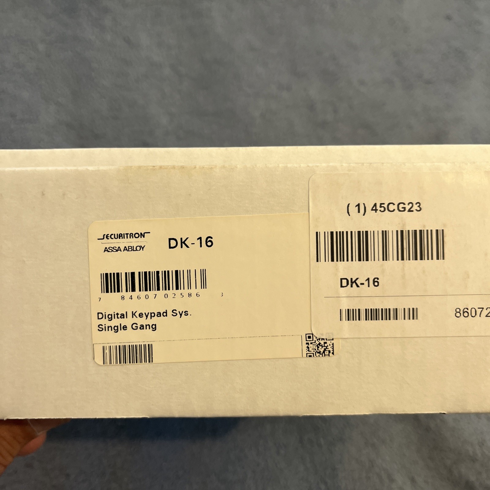 Securitron ASSA ABLOY Dk-16 Access Control Keypad, Dk-16, 12Key, Indoor