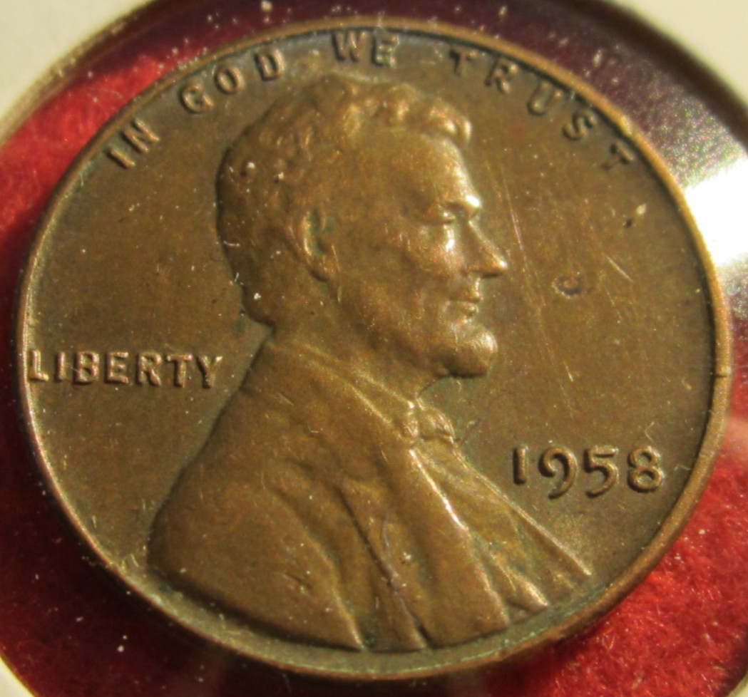 1958 (P) Lincoln Wheat Cent/Penny - XF Extremely Fine - Actual Coin B602