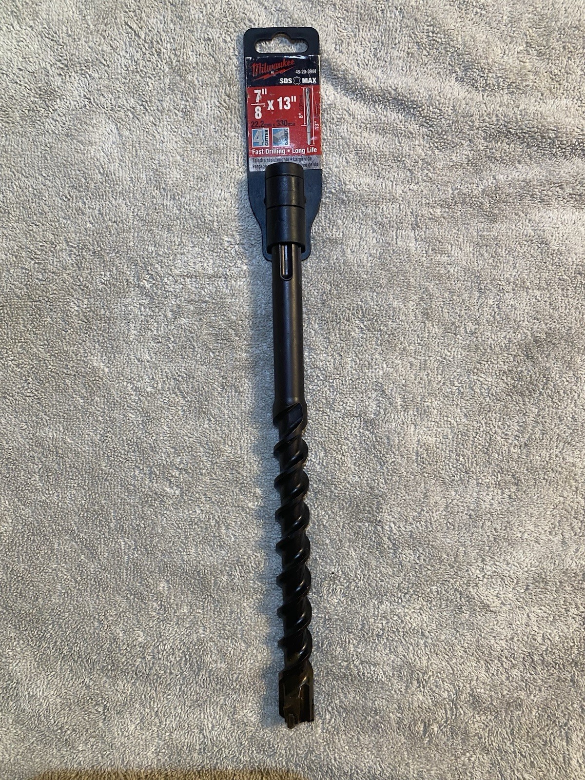 Milwaukee 48-20-3944 Rotary Hammer Bit SDS-Max Bit 7/8 in. x 13 in. 4 Cutter