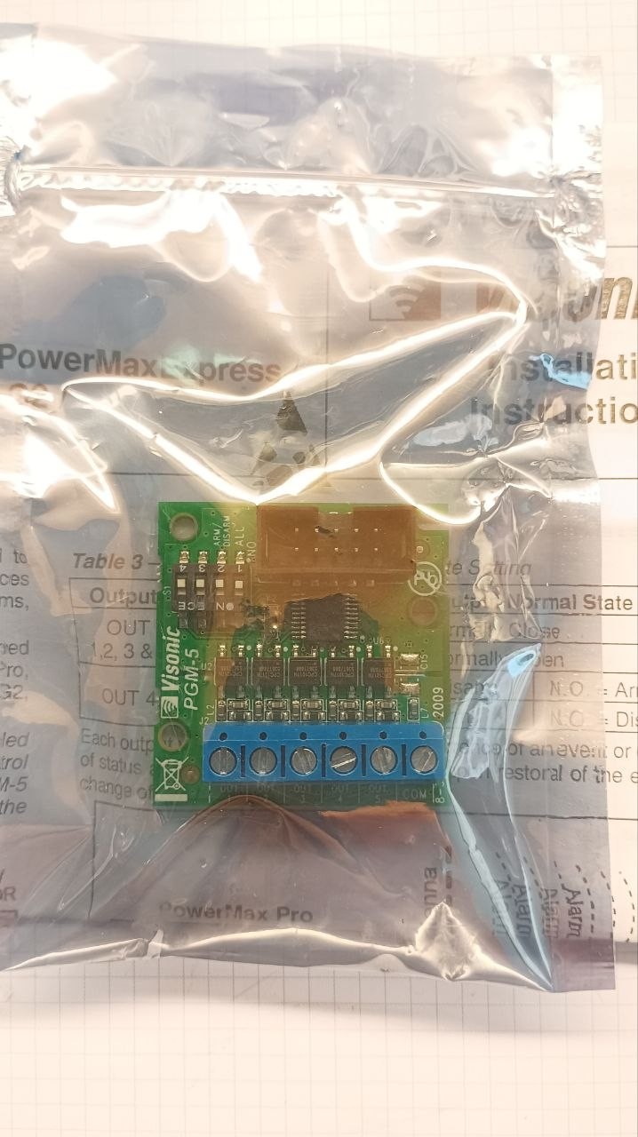 Visonic PGM-5 PowerMax PowerMaster 5 Programmable Output Interface Module