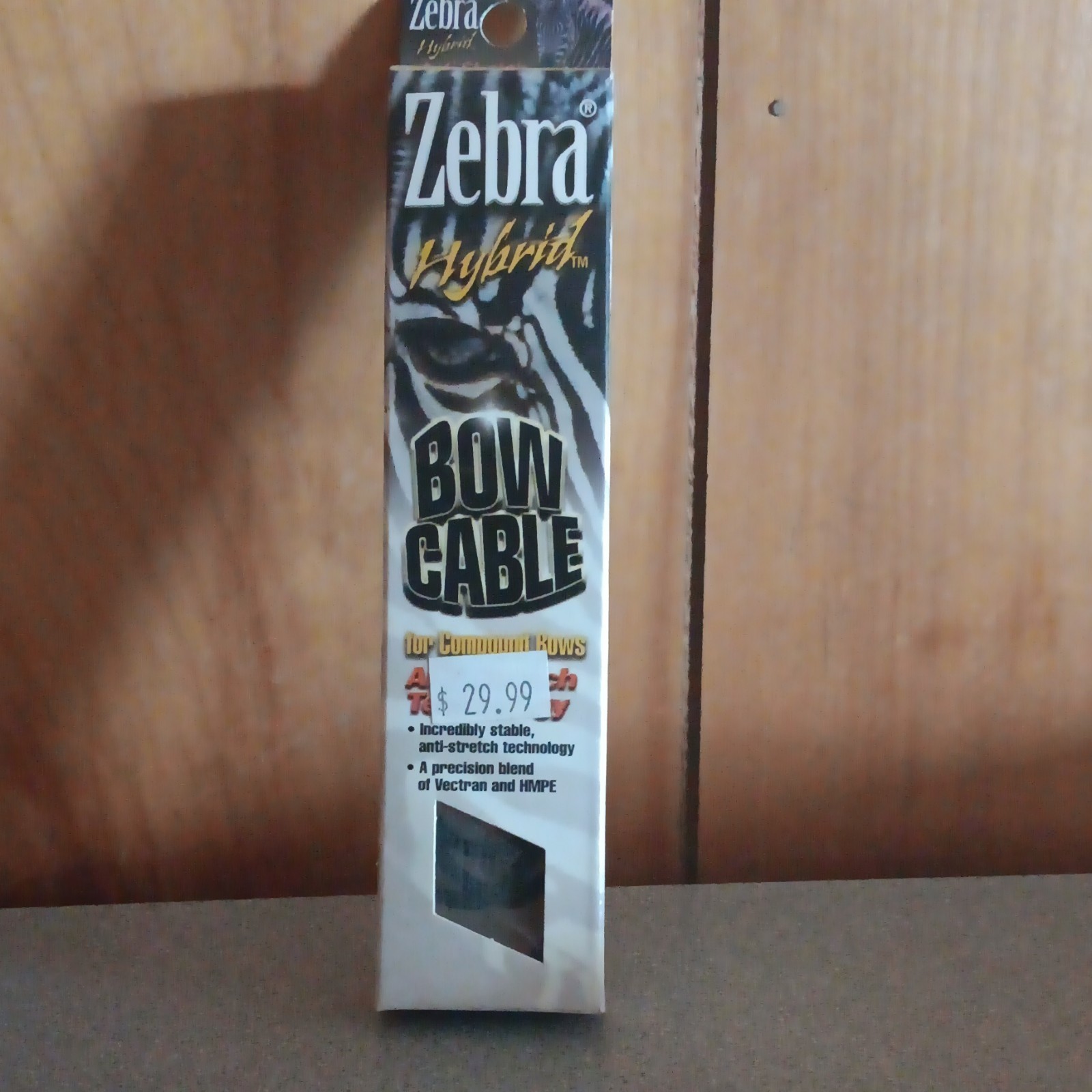 Zebra Hybrid Bow Cables - Anti-Stretch Technology Archery Cables Black