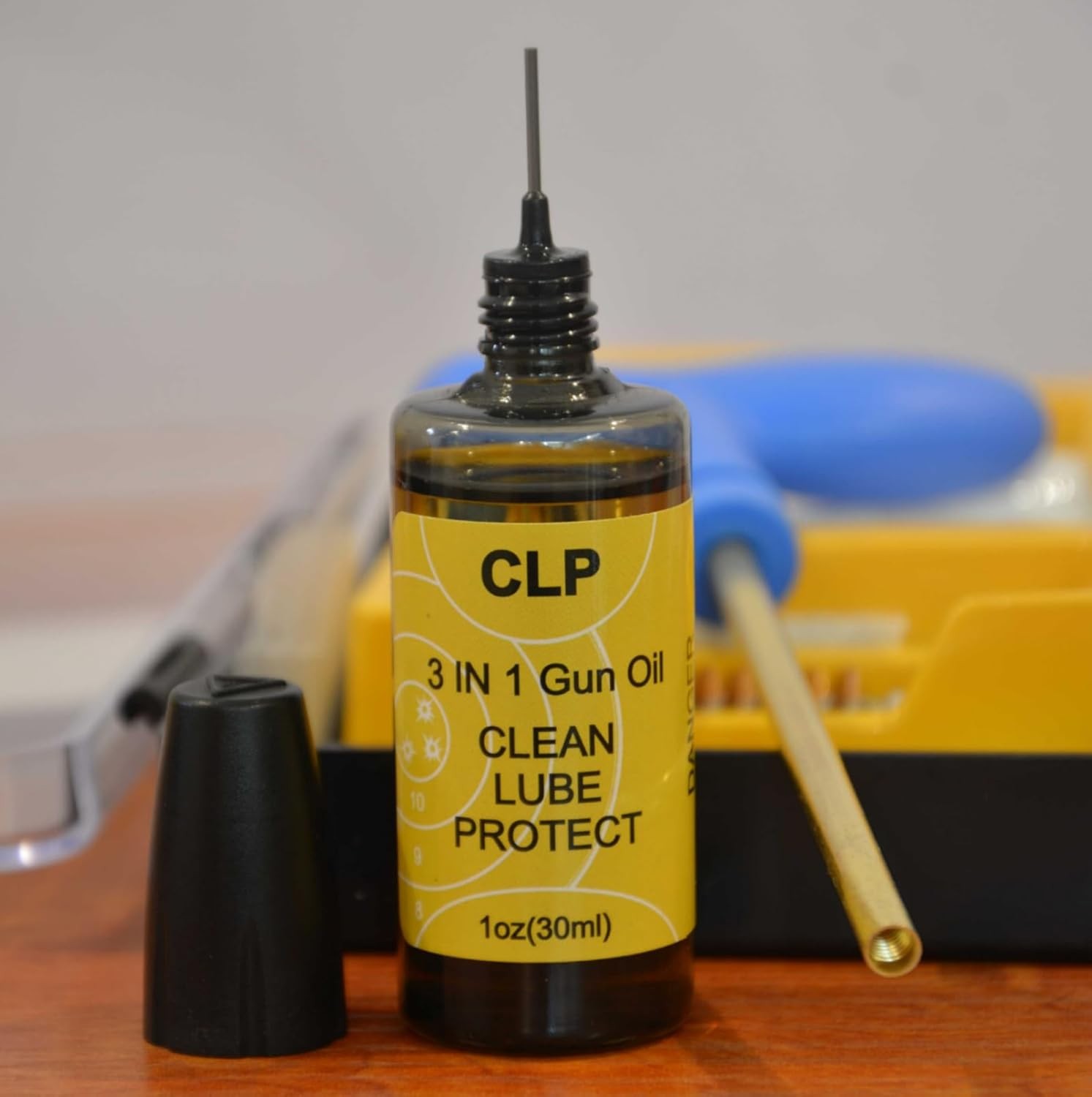 Gun Cleaning Kit for 9mm, .38, .357 Caliber Pistols - Bore Cleaning Set with Com