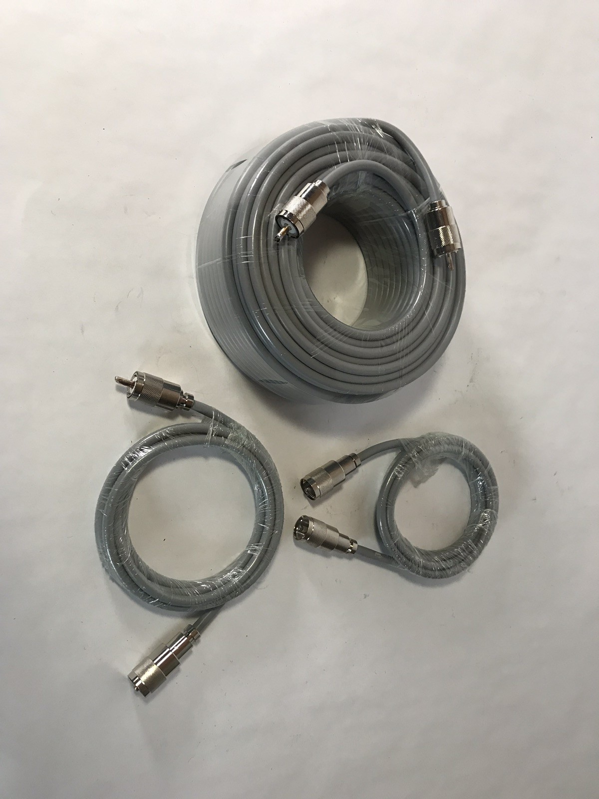 100FT & 2 6FT RG-8x COAX COAXIAL CABLE COPPER w/PL-259 CB HAM RADIO RG8 NEW!