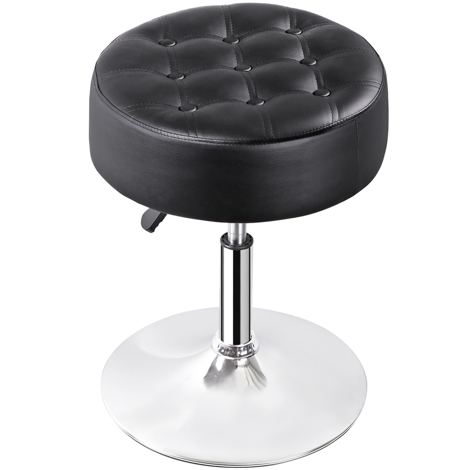 2PCS 360° Swivel Vanity Bar Stool Makeup Stool Adjustable Height Bar Stool Black