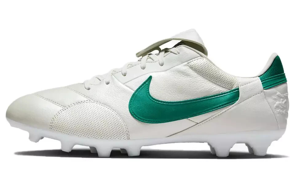 Nike Premier 3 III FG Soccer Cleats Leather White Green HM0265-102 Size 5 US