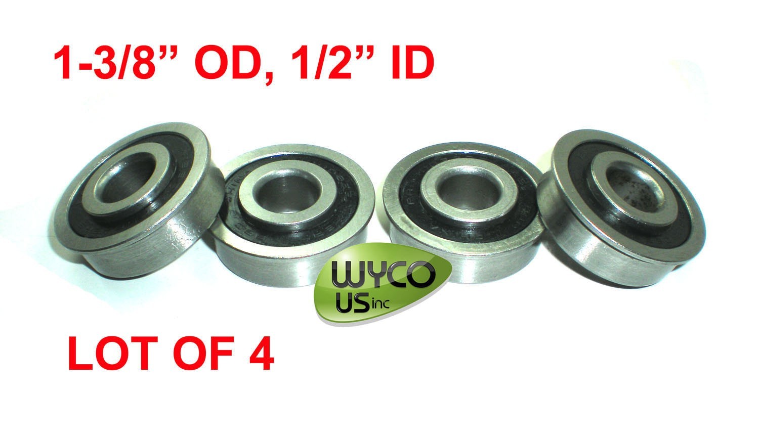 (4) FLANGE BEARINGS, 1-3/8" OD x 1/2" ID, CARTS, SHELVES & OTHER PROJECTS