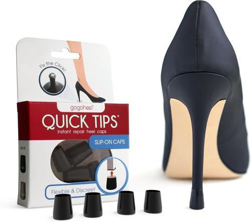 GoGoHeel Quick Tips - The Original X-Small, Small (7-9 mm, 9-11 mm), Black