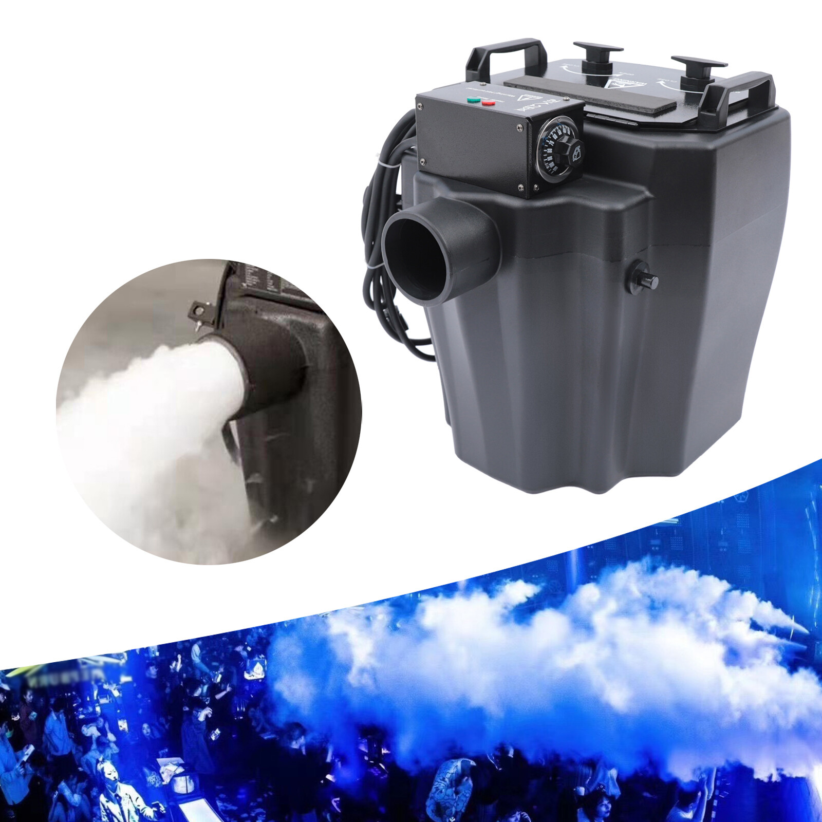 6000W Dry Ice Fog Machine Low Lying Smoke Machine Stage Effect For Wedding Party