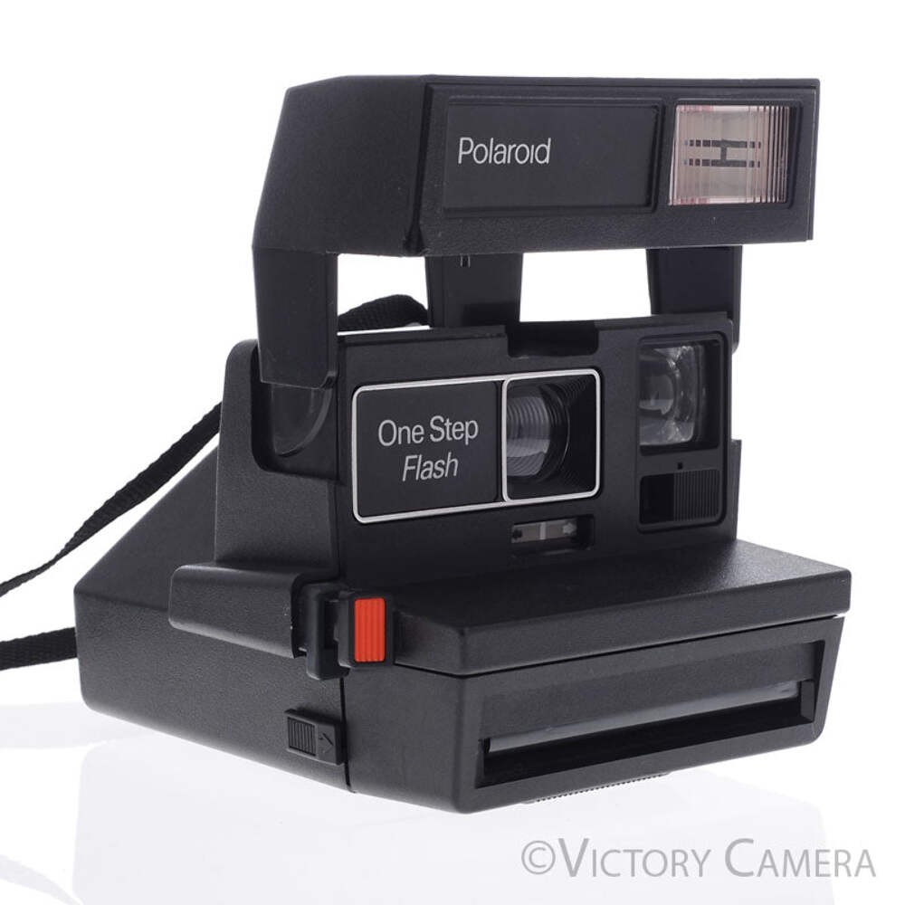 Polaroid One Step Flash 600 Black Instant Film Camera [EXC+]