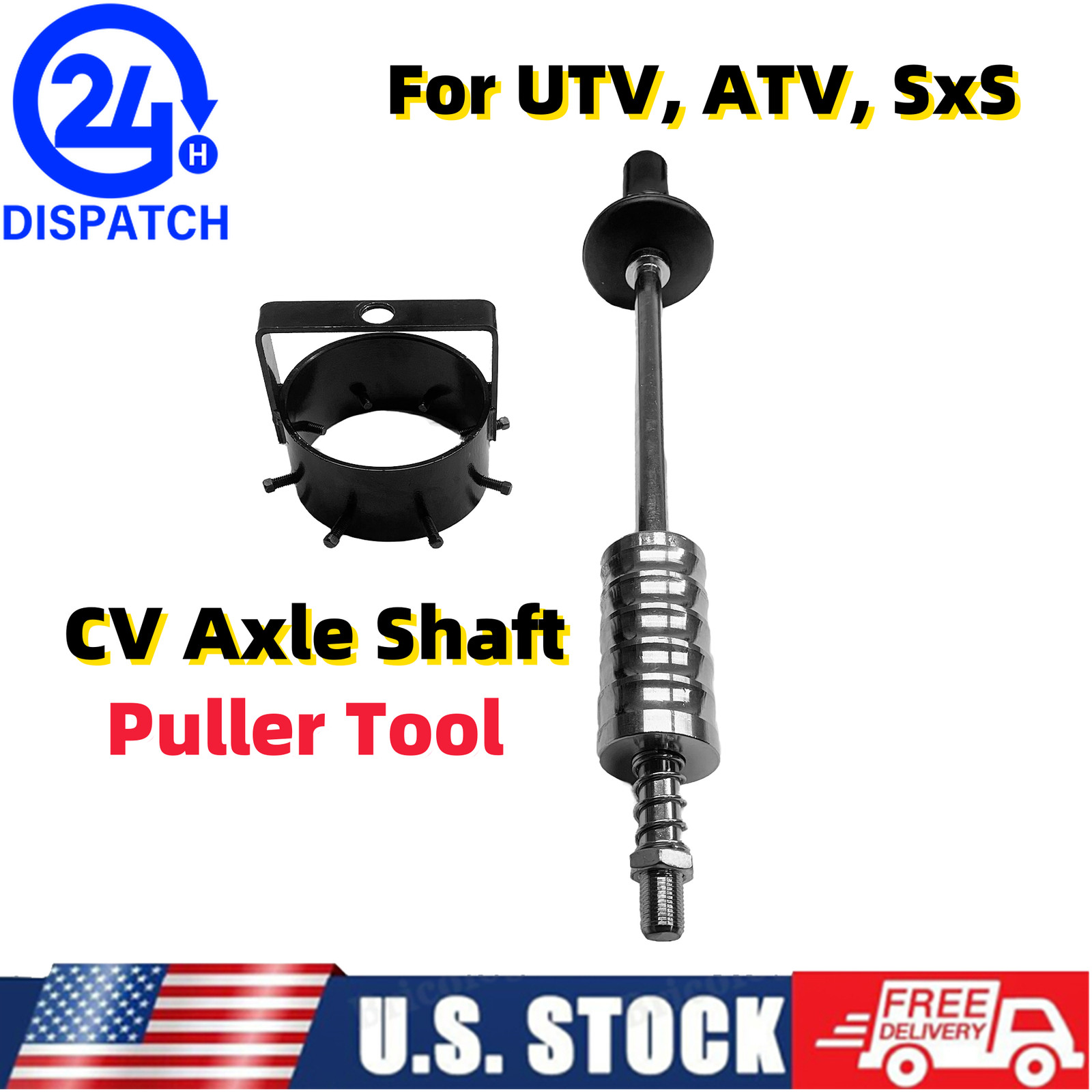 ATV CV Axle Removal Tool w/Slide Hammer Rod 3.7-in UTV CV Axle Shaft Puller Tool