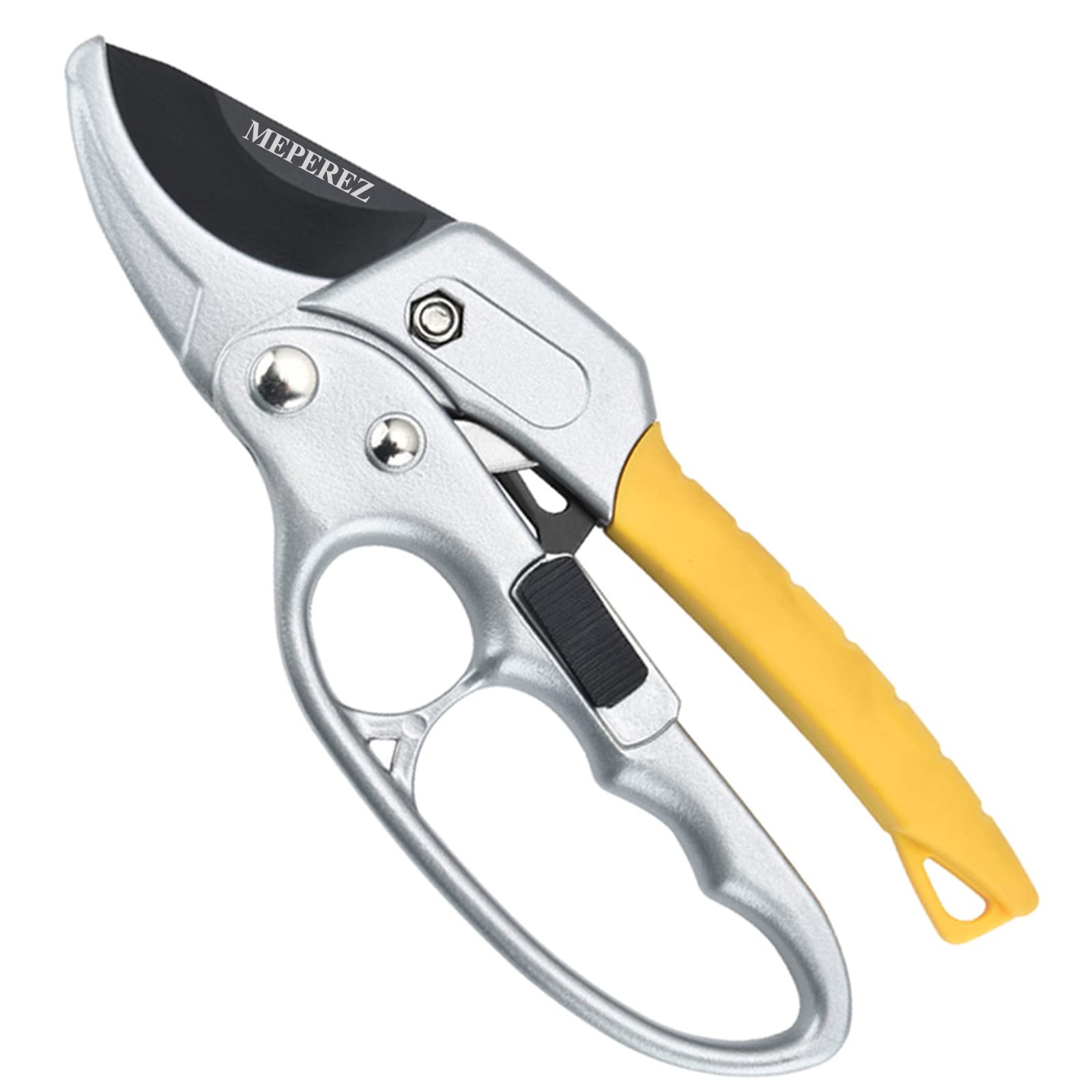 Ultra Sharp Germany Pruning Shears - Cuts 3X Easier, Weak Hand 8", Yellow