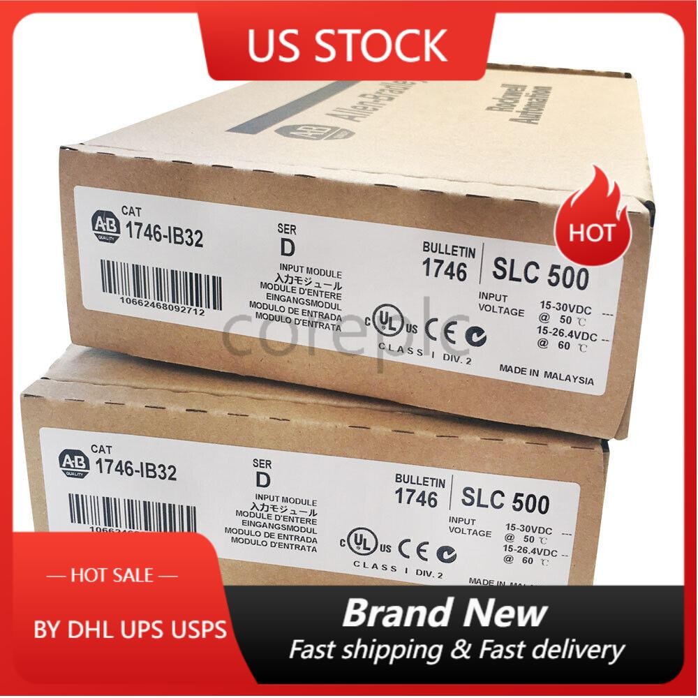 Factory Sealed Allen-Bradley AB 1746-IB32 SER D SLC500 PLC Input Module New