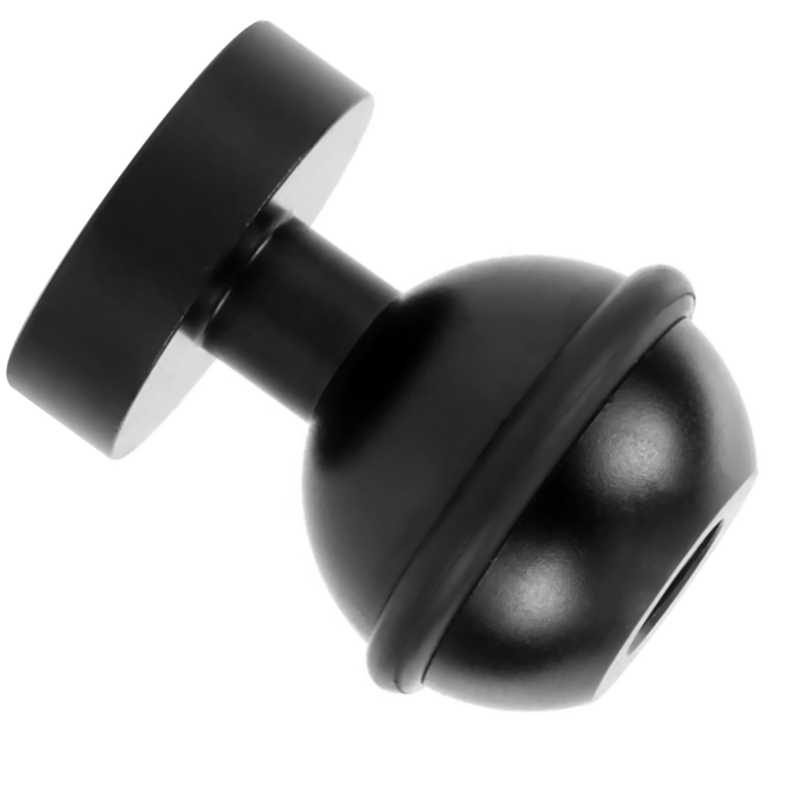 Black 1In Ball Adapter For Gopro Action Camera Fill Light Diving Flashlight