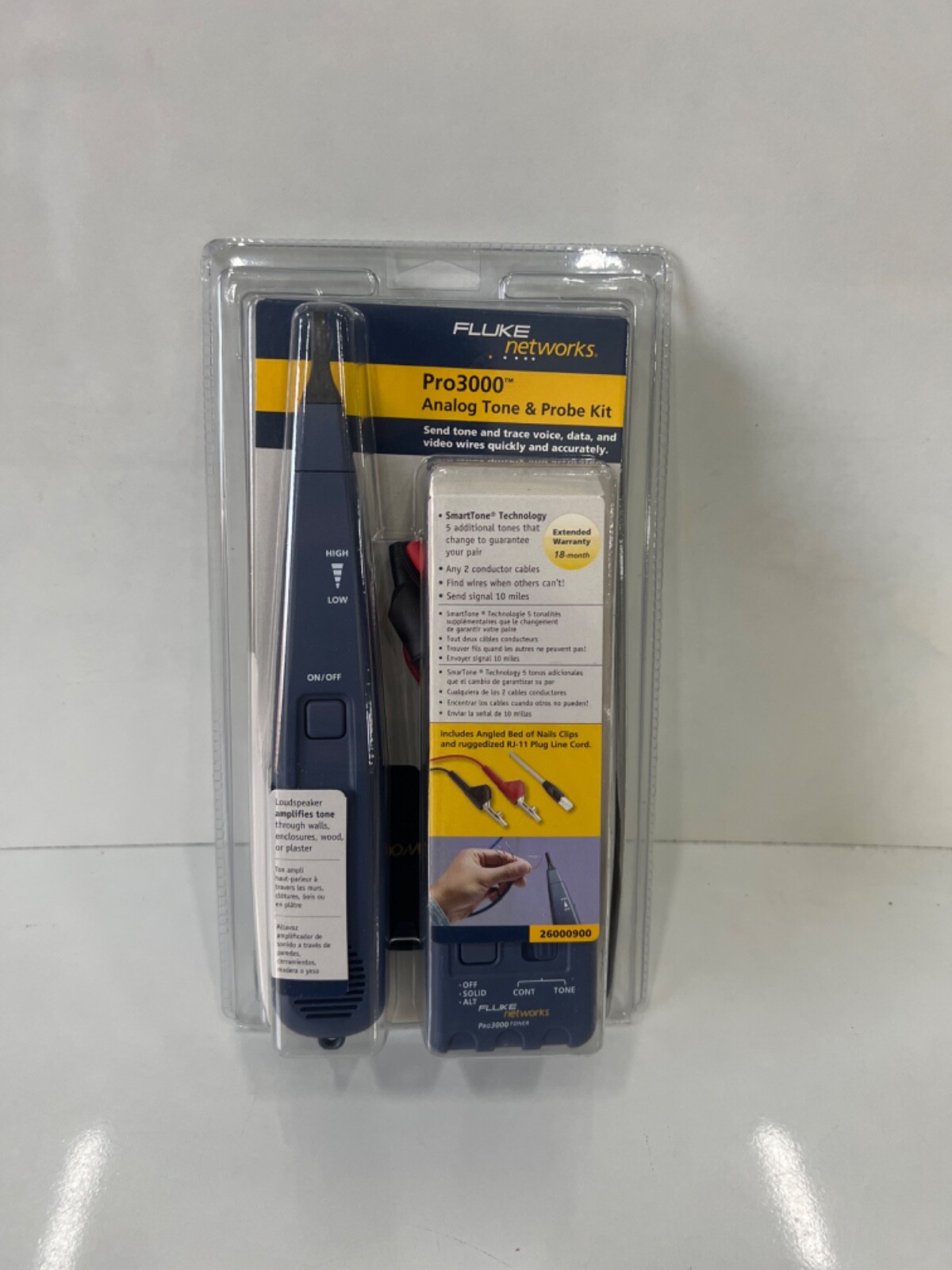 NEW Fluke Networks Pro3000™ Tone Generator And Probe Kit (sealed)