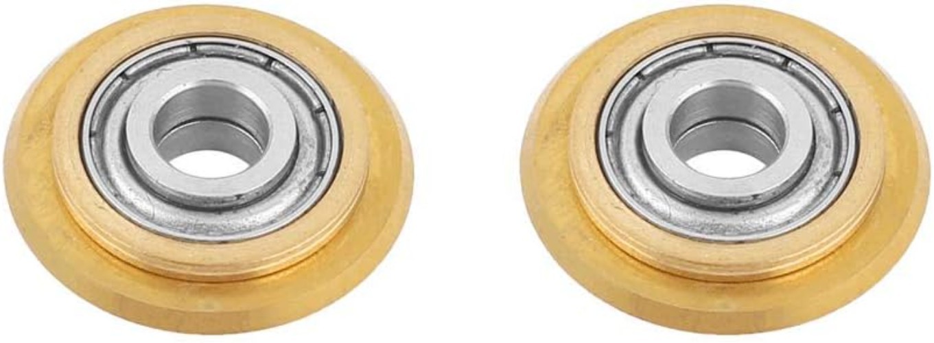 Precision Tile Cutter Wheel Replacement - 2pcs Tungsten Carbide with Titanium...