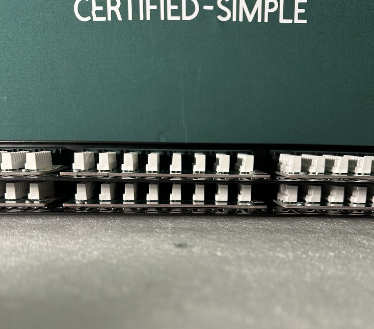 TuffJacks 48-Port CAT5e Patch Panel – 19" Rack Mount, 110 Punchdown.