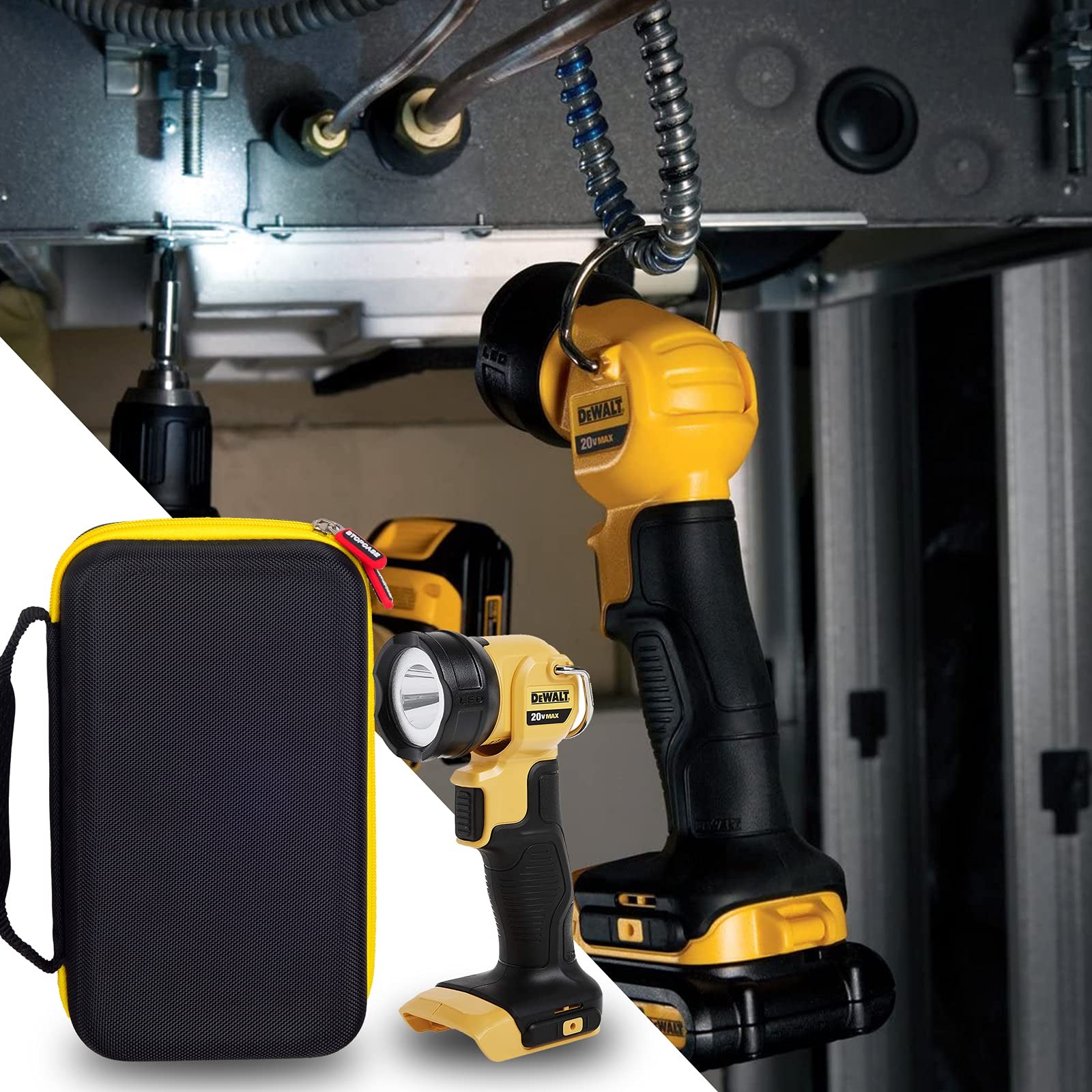 Hard Shell Case for DEWALT 20V MAX Work Light/Flashlight (DCL040), DYMO Indus...